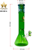 Maple Glass Green Color Beaker Bong 14 Inches
