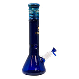 Maple Glass Blue Color Beaker Bong 14 Inches