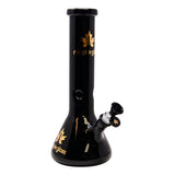 Maple Glass  Black Color Beaker Bong 12 Inches