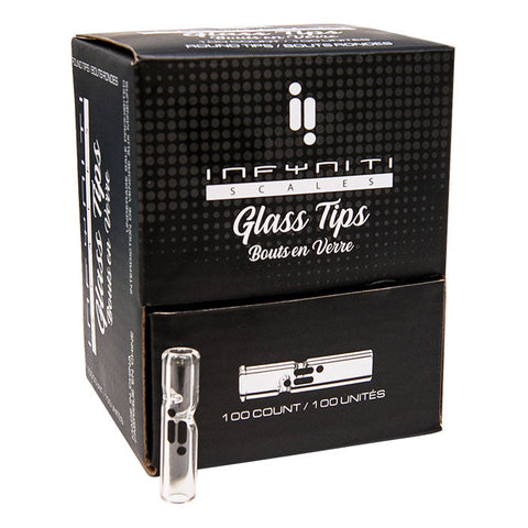 Infyniti Glass Rolling Tips Round End 100 Per Display