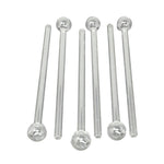 Clear Glass Oil Glass Bubble Pipe 8 Inches Box Of 12