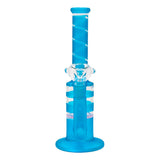Sky Blue Mini Straight Tube Honeycomb Bong 10 Inches