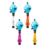 Sky Blue Glow In Dark Gas Mask Bong