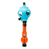 Sky Blue Glow In Dark Gas Mask Bong