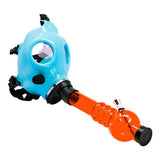 Sky Blue Glow In Dark Gas Mask Bong