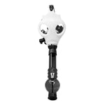 White Glow In Dark Gas Mask Bong