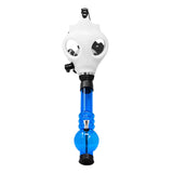 White Glow In Dark Gas Mask Bong