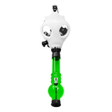 White Glow In Dark Gas Mask Bong