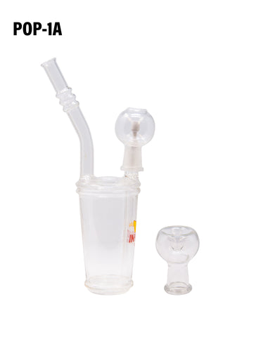 In-N-Out Burger Glass Dab Rig 8 Inches with Dome and Nail