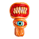 Teeth Grinding Blue-Eyed Monster Hand Pipe 5 Inches