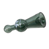 Maple Glass Grey Cobalt Glass Chillum Pipe 4 Inches