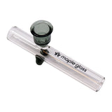 Maple Glass Grey Glass Pipe 4.5 Inches