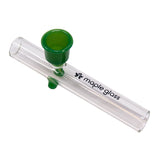 Maple Glass Jade Green Glass Pipe 4.5 Inches