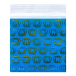 Apple Bag Blue Crown 15x15