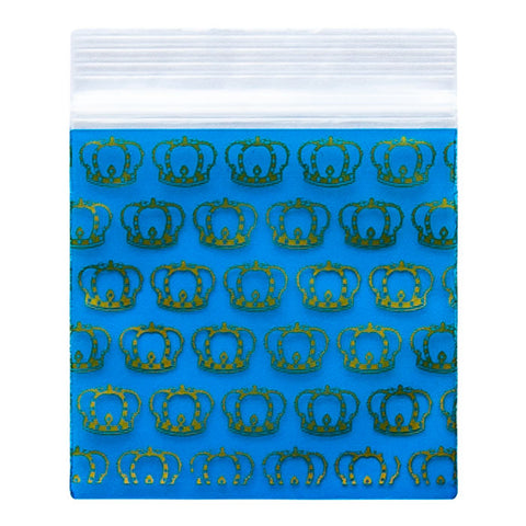 Apple Bag Blue Crown 15x15