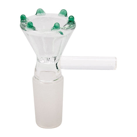 Lake Green Honey Comb Glass Bowl With Dots 14mm