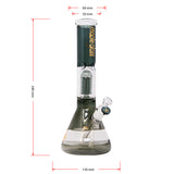 Gray Maple Glass Tree Percolator Bong 14 Inches