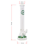 Teal Green Karma Series 9mm Thick Beaker 18 Inches Bong By Soul Glass