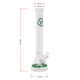 Teal Green Karma Series 9mm Thick Beaker 18 Inches Bong By Soul Glass
