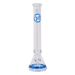 Blue Karma Series 9mm Thick Beaker 18 Inches Bong By Soul Glass