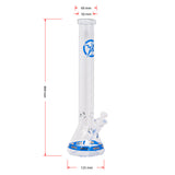 Blue Karma Series 9mm Thick Beaker 18 Inches Bong By Soul Glass