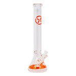 Orange Karma Series 9mm Thick Beaker 18 Inches Bong By Soul Glass