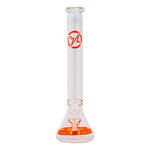 Orange Karma Series 9mm Thick Beaker 18 Inches Bong By Soul Glass