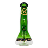 Green Specter Series 12 Inches Bent Neck Beaker Bong by Soul Glass