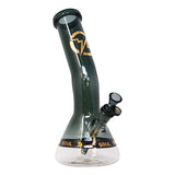 Gray Specter Series 12 Inches Bent Neck Beaker Bong by Soul Glass