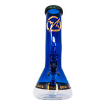 Blue Specter Series 12 Inches Bent Neck Beaker Bong by Soul Glass