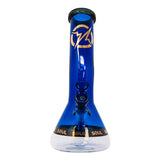 Blue Specter Series 12 Inches Bent Neck Beaker Bong by Soul Glass