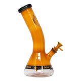 Espresso Specter Series 12 Inches Bent Neck Beaker Bong by Soul Glass