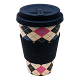 Plaid Design Bamboo Mug