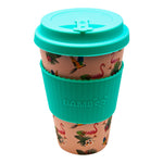 Tropical Birds and Flamingos Bamboo Mug