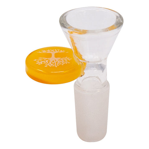 Tree of Yellow Glass Bowl 14mm