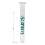 Teal Spider Glass Stem 3 Inches