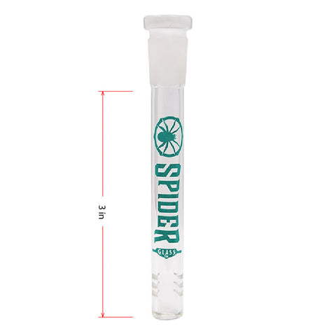 Teal Spider Glass Stem 3 Inches