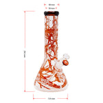 Amber Darkweb Series Spider Glass Beaker Bong 12 Inches