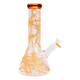 Golden Darkweb Series Spider Glass Beaker Bong 12 Inches