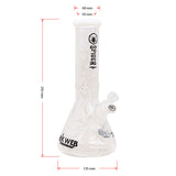 White Darkweb Series Spider Glass Beaker Bong 12 Inches