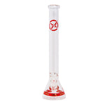 Soul Glass 9mm Thick Red Glass Beaker Bong 24 Inches