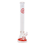 Soul Glass 9mm Thick Red Glass Beaker Bong 24 Inches