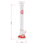 Soul Glass 9mm Thick Red Glass Beaker Bong 24 Inches