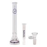 Soul Glass 9mm Thick Purple Glass Beaker Bong 24 Inches