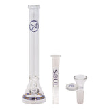 Soul Glass 9mm Thick Purple Glass Beaker Bong 24 Inches