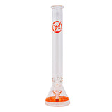 Soul Glass 9mm Thick Orange Glass Beaker Bong 24 Inches