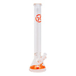 Soul Glass 9mm Thick Orange Glass Beaker Bong 24 Inches