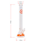 Soul Glass 9mm Thick Orange Glass Beaker Bong 24 Inches