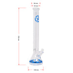 Soul Glass 9mm Thick Blue Glass Beaker Bong 24 Inches