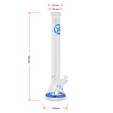 Soul Glass 9mm Thick Blue Glass Beaker Bong 24 Inches